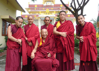 Former Khenpo with Monks