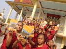 Monks with the new Book