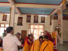 Monks offering Khatas