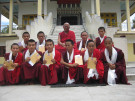 Graduates with Khenpo